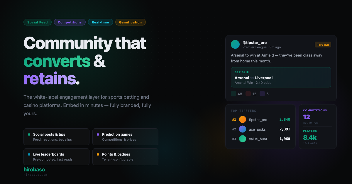 The white-label engagement layer that embeds in minutes