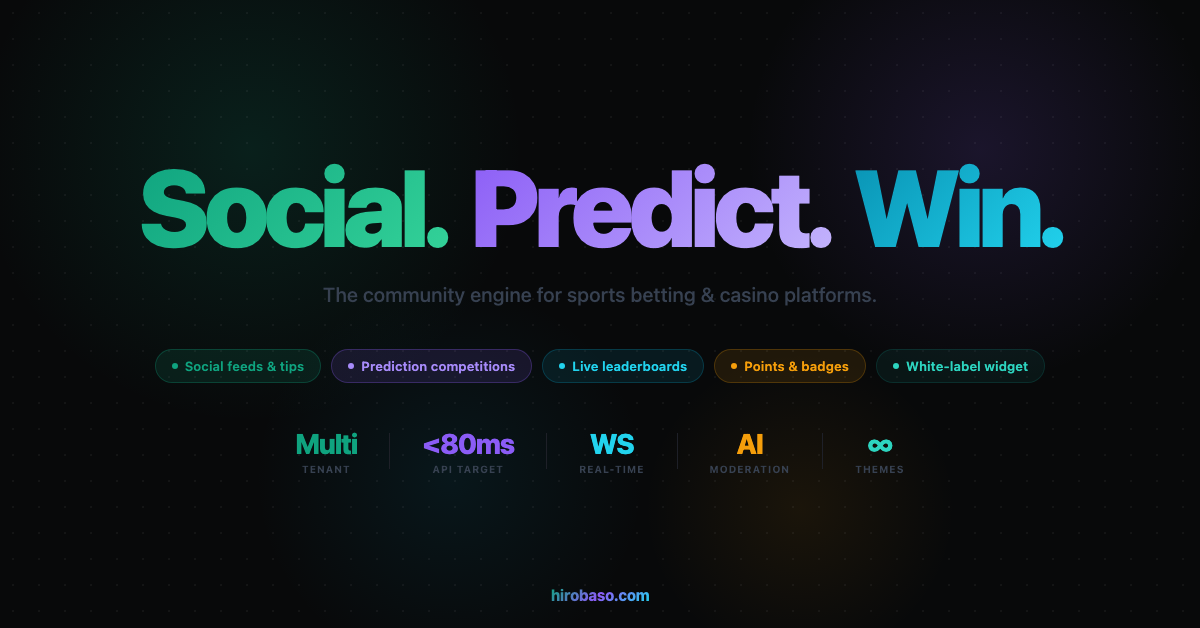 Hirobaso — Social. Predict. Win.